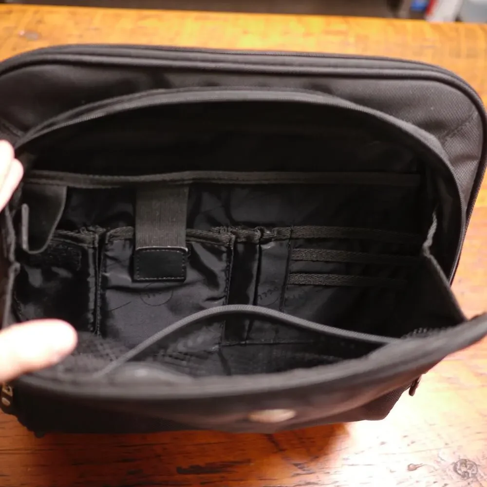 DELL Multi Pocket Black Nylon Padded Laptop Bag Briefcase Attache Case